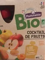 Mängden socker i Dessert cocktail de fruits bio, dès 18 mois