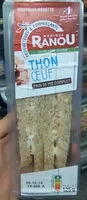 Mängden socker i Sandwich - thon oeuf - pain complet
