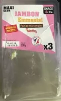 Mängden socker i Maxi club jambon emmental