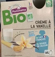 Mängden socker i Creme a la vanille bio