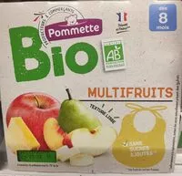 Mängden socker i Quadrette multifruits bio