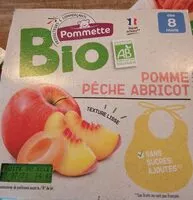 Mängden socker i Pomme pêche abricot
