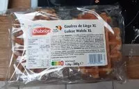 Mängden socker i Gaufres de Liège XL