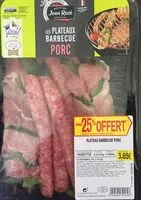 Mängden socker i Plateau Barbecue Porc