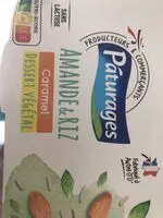 Mängden socker i Dessert végétal amande riz caramel