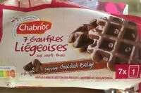 Mängden socker i Gaufres Liégeoises nappage chocolat belge