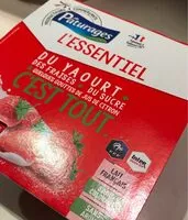 Mängden socker i L'essentiel yaourt brassé à la fraise