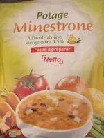 Mängden socker i Potage minestrone