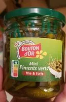 Mängden socker i Mini piments verts