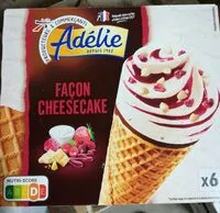 Mängden socker i Cône glacé façon cheesecakes