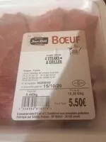 Mängden socker i Viande bovine