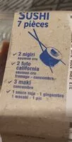 Mängden socker i Sushi 7 pieces