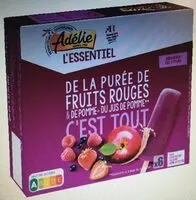 Mängden socker i Bâtonnets 100% fruits rouges