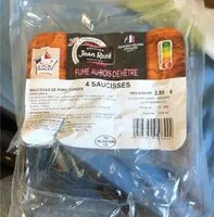 Mängden socker i Saucisses de porcs fumées