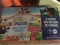 Mängden socker i Compotes paquito sans sucres ajoutés