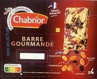 Mängden socker i Barre de cereales gourmande cranberries amandes cacahuetes