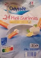 Mängden socker i 21 mini surimis