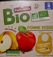 Mängden socker i Pommette compote pomme poire