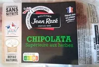 Mängden socker i Chipolata supérieure aux herbes