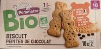 Mängden socker i Biscuit pépites de chocolat