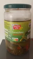 Mängden socker i Cornichons Aigre Doux