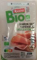 Mängden socker i Jambon sec supérieur 9 mois Bio