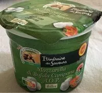 Mängden socker i Mozzarella di bufala campana A.O.P Billes