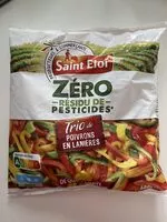 Mängden socker i Trio de poivrons en lanières