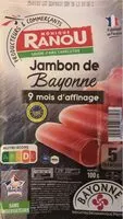 Mängden socker i Jambon de bayonne