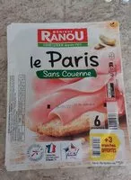 Mängden socker i Jambon le Paris sans couenne