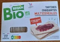 Mängden socker i Tartines craquantes multicereales