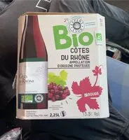 Mängden socker i Côtes du rhône BIO