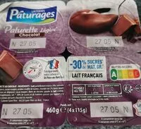 Mängden socker i Paturette légère* chocolat