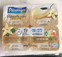 Mängden socker i Paturette légère saveur vanille