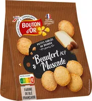 Mängden socker i Petits sablé beaufort et muscade