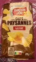 Mängden socker i Chips paysannes nature