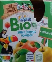 Mängden socker i Bio paquito pomme sans sucre ajouté