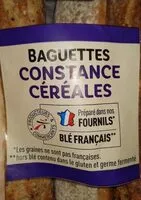 Mängden socker i Baguette constance céréales