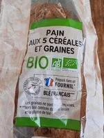 Mängden socker i Pain aux 5 céréales et graines