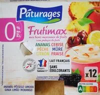 Mängden socker i Frutimax yaourt aux fruits 0%