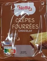 Mängden socker i Crêpes fourrées chocolat