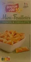 Mängden socker i Mini-Feuilletés Oignon & Ciboulette