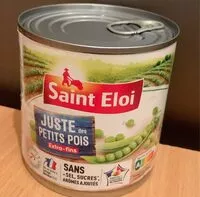 Mängden socker i Juste des petits pois