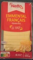 Mängden socker i Emnental francais tranches