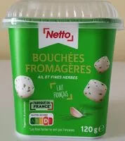 Mängden socker i Bouchées fromagères ail et fines herbes
