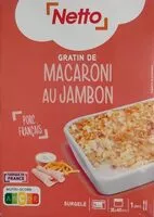 Mängden socker i Gratin de macaroni au jambon