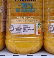 Mängden socker i Paquito - 30% de sucres Orange mandarine + eau de coco