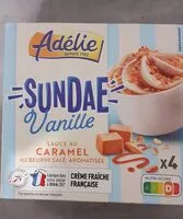 Mängden socker i Sundae vanille, sauce caramel beurre salé