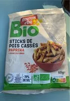 Mängden socker i Sticks de pois cassés