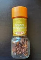 Mängden socker i Piment de cayenne entier